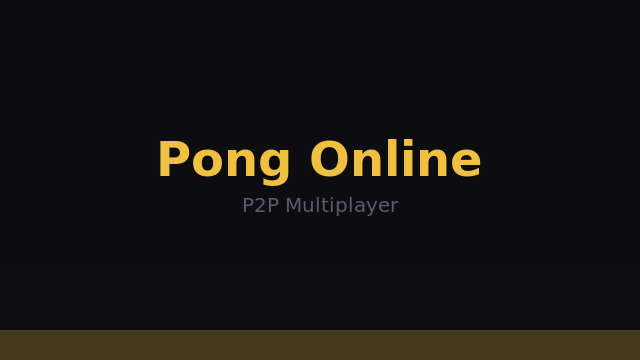 Pong Online
